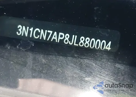 2018 Nissan Versa 1.6 Sv from USA, damaged, VIN 3N1CN7AP8JL880004